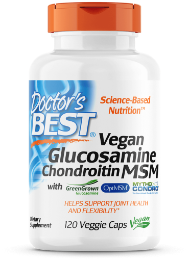 Vegan Glucosamine &amp; Chondroïtine &amp; MSM 120 Capsules Végétariennes