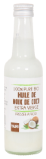 Huile de Noix de Coco Extra Vierge Pure Biologique 250 ml