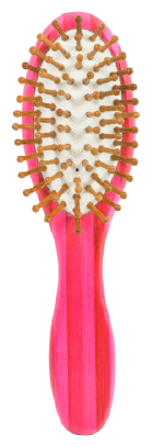 Bifull Brosse ovale en bois ray&eacute;