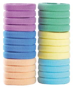 Gommes Chouchous Couleurs Assorties Primavera printemps 24 unit&eacute;s