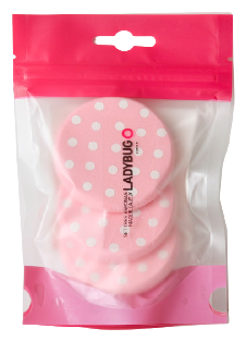 Bifull Set d'&eacute;ponge de maquillage Ladybug 3 unit&eacute;s