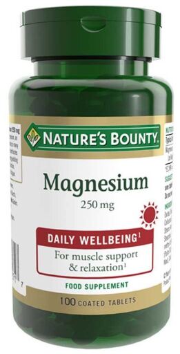 Nature's Bounty Magn&eacute;sium 250 mg 100 comprim&eacute;s