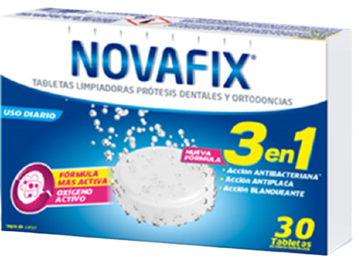 Kit de nettoyage pour proth&egrave;ses dentaires 3 en 1, 30 unit&eacute;s