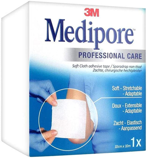 Ruban adhésif hypoallergénique Medipore 10 x 10 cm