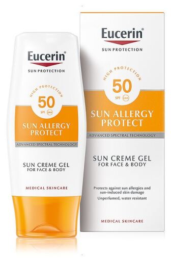 Eucerin Protection Solaire Cr&egrave;me Protectrice Contre les Allergies Corporelles 150 ml