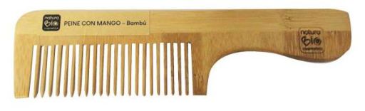 NaturaBIO Cosmetics Peigne avec manche en bambou
