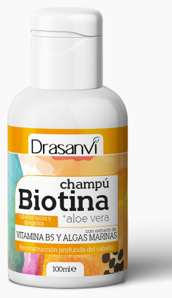 Drasanvi Shampooing &agrave; la biotine et &agrave; l'aloe vera Cheveux secs et ternes