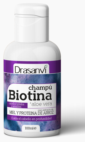 Drasanvi Shampooing Biotine et Aloe Vera Cheveux color&eacute;s et sensibles