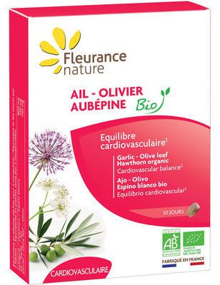 Fleurance Nature Aub&eacute;pine Blanche Olive Ail Bio 60 comprim&eacute;s