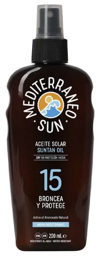 Mediterraneo Sun Huile Solaire Bronze et prot&egrave;ge 200 ml
