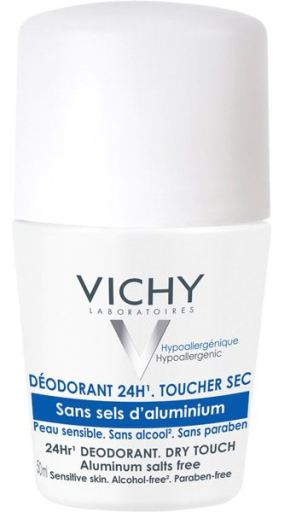 Déodorant Roll On Toucher Sec 24H 50 ml
