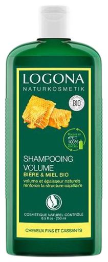 Logona Shampooing Volume Bi&egrave;re & Miel 250 ml