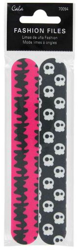 Cala Lime &agrave; Ongles Fashion Skull Rose 2 pi&egrave;ces