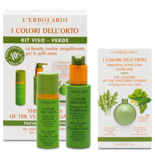 L'Erbolario I Colori dell'Orto Kit Visage Vert 3 Unit&eacute;s
