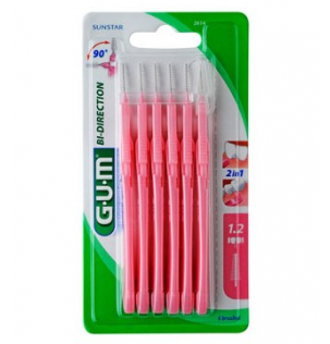 Sunstar Gum Brossette interdentaire bidirectionnelle 1,2 mm 6 unit&eacute;s