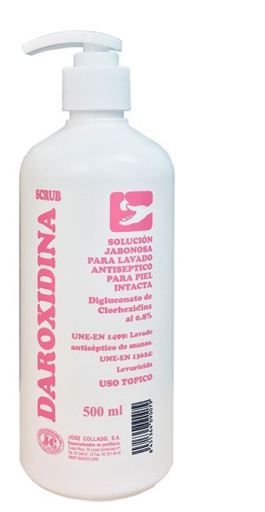 Herbi Feet Solution de savon Daroxidina Scrub Chlorhex 500 cc