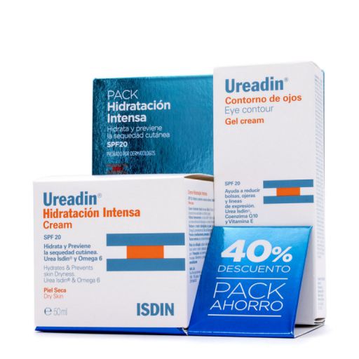 Isdin Cr&egrave;me Hydratation Ureadin 50 ml + Contour des Yeux 15 ml