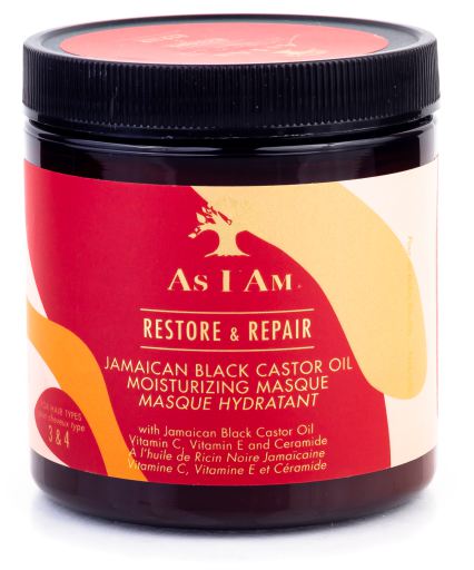 As I am Restore & Repair Masque &agrave; l'huile de ricin noir jama&iuml;cain 227 gr