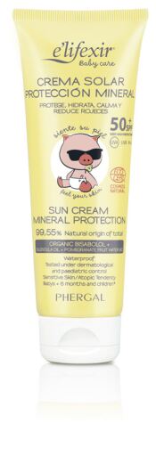 Phergal Cr&egrave;me solaire min&eacute;rale E'lifexir Baby Care SPF50 100 ml