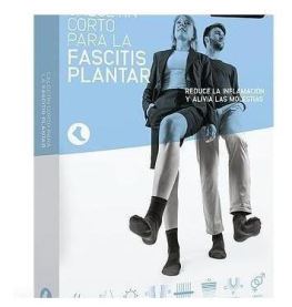 Chaussette courte pour fasciite plantaire, noire, taille S
