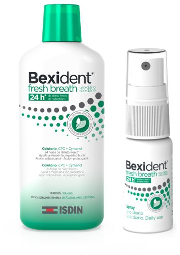 Isdin Bexident Bain de Bouche Haleine Fra&icirc;che 500 ml + Bexident Spray Haleine Fra&icirc;che 15 ml