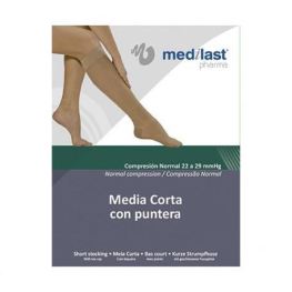 Medilast Bas court avec embout noir taille L