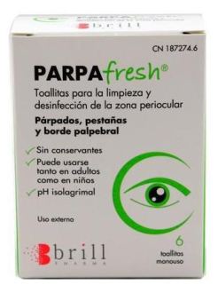 Brill Pharma Lingettes oculaires Hylo Parpafresh 6 unit&eacute;s
