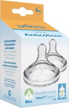 Options T&eacute;tines en silicone &agrave; large ouverture pour pr&eacute;matur&eacute;s Y 9 mois et plus 2 unit&eacute;s