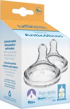 Options T&eacute;tines en silicone &agrave; large ouverture pour pr&eacute;matur&eacute;s 4 9 mois et plus 2 unit&eacute;s