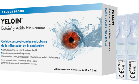 Yeloin Gouttes pour les yeux irrités 0,5 x 30 unités