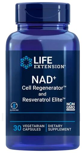 NAD+ Régénérateur Cellulaire et Resvératrol 30 gélules