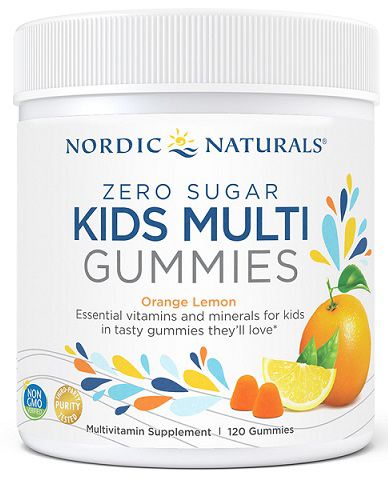 Kids Multi Zero Sugar, Orange Citron 120 bonbons gélifiés