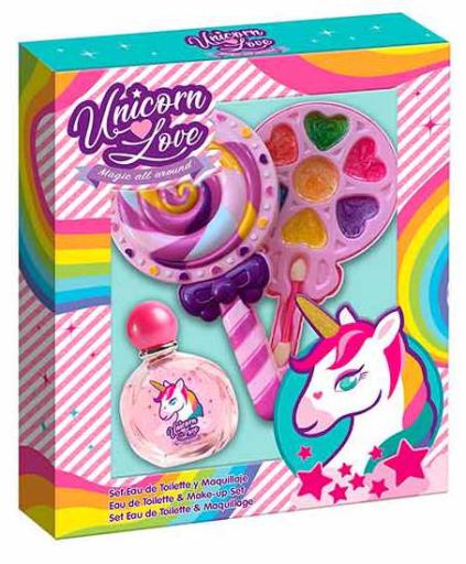 Cartoons Coffret Eau de Toilette Unicorn Love Kids 50 ml + 8 pi&egrave;ces
