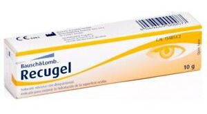 Lubrifiant pour les yeux secs Recugel 10 gr