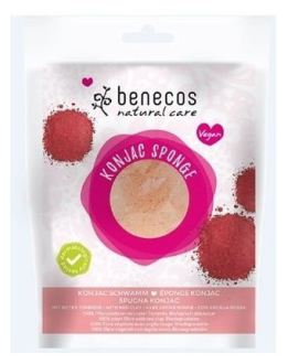 Eponge Konjac Argile Rouge Peaux Sensibles et S&egrave;ches