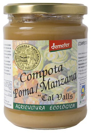 Cal Valls Compote de pomme bio 400 gr