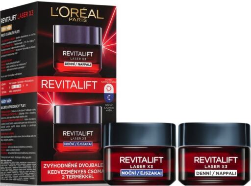 Revitalift Laser X3 Crème Jour 50 ml + Crème Nuit 50 ml