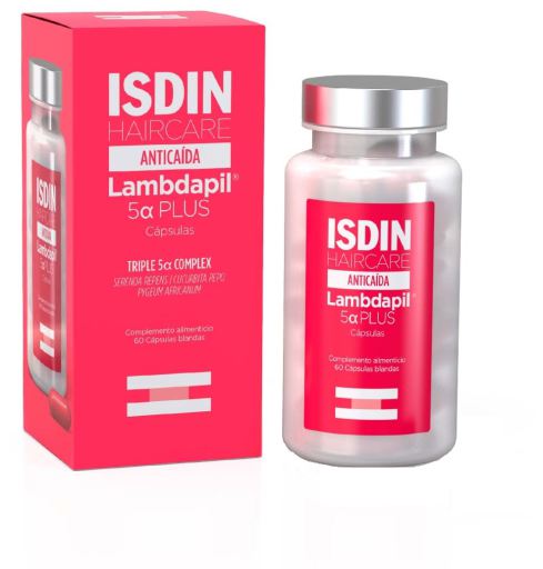 Soin capillaire anti-chute Lambdapil 5α Plus 60 capsules molles