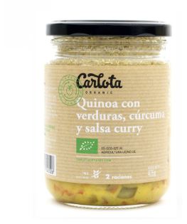 Carlota Organic Quinoa L&eacute;gumes Curcuma et Curry 425 gr