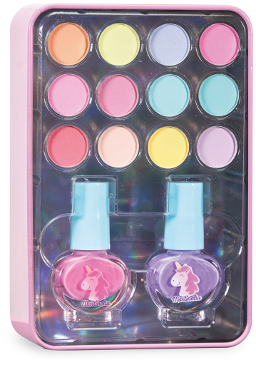 Coffret Maquillage Enfant Métallique Petite Licorne