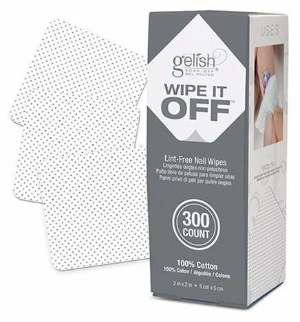 Wipe It Off Lingettes à ongles non pelucheuses 300 pcs