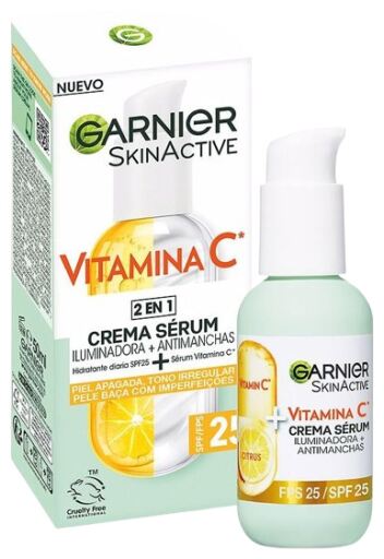 Garnier S&eacute;rum-Cr&egrave;me Skin Active Vitamine C SPF 25 50 ml
