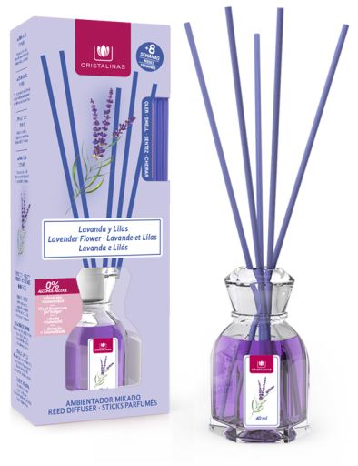 Mikado Lavande &amp; Lilas D&eacute;sodorisant 8 Semaines 40 ml