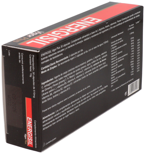 Energisil Vigor Plus Ginseng + Arginine