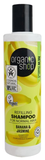 Organic Shop Shampoing Repulpant Banane & Jasmin