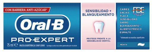Oral-B Pro-expert Dentifrice Sensibilit&eacute; et Blanchissant 75 ml