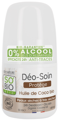Déodorant Protecteur Roll On 24H Huile de Coco Bio 50 ml
