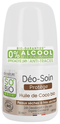 SO'BiO &eacute;tic D&eacute;odorant Protecteur Roll On 24H Huile de Coco Bio 50 ml