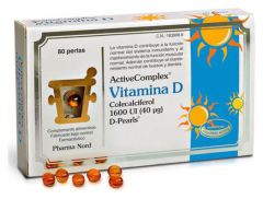 Complexe actif Vitamine D 1600UI. 80 g&eacute;lules
