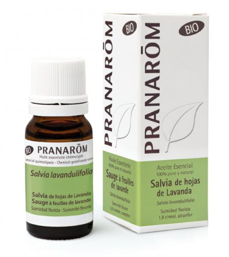Pranarom Huile Essentielle de Sauge Feuille de Lavande Bio 10 ml